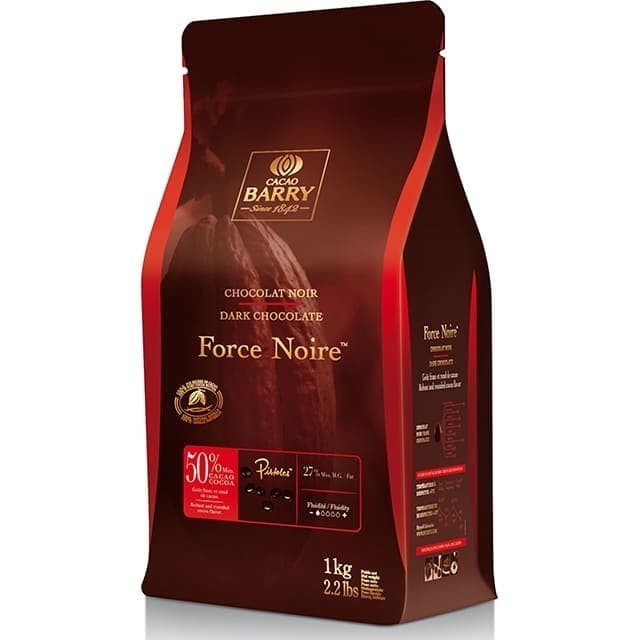 

Ready Cacao Barry Callebaut FORCE NOIRE 1 kg 50% Dark Chocolate Couverture