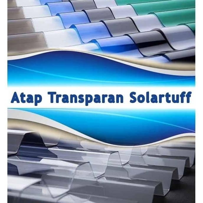 Solartuff 1.8 Meter Atap Kanopi Genteng Polycarbonate Premium