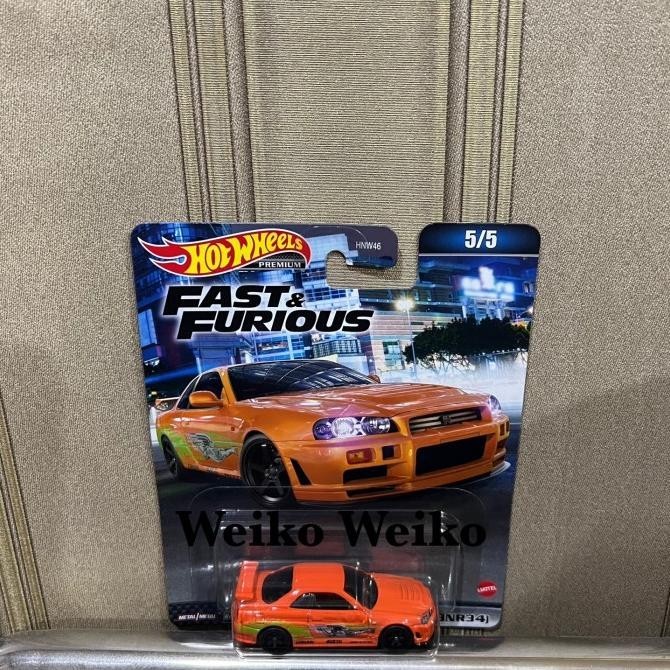 hotwheels fast and furious nissan skyline gtr (bnr34)