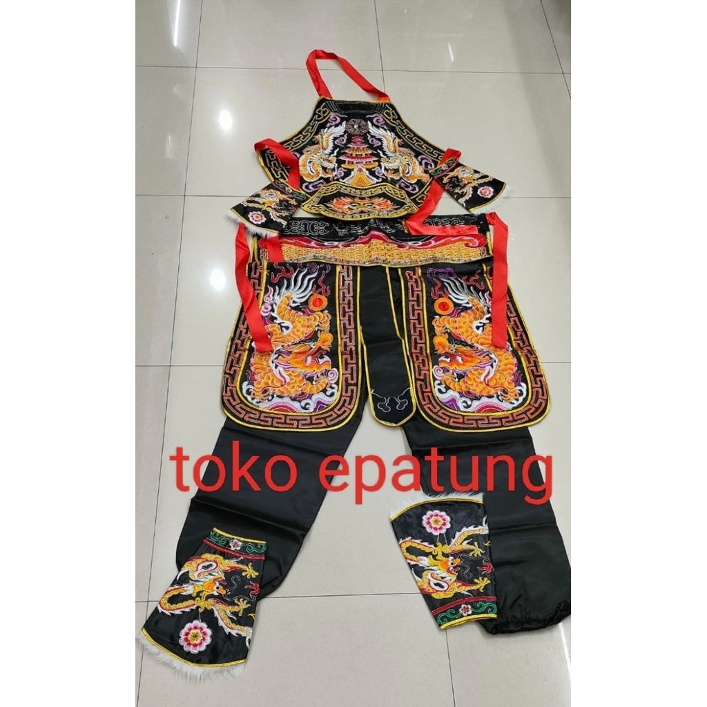 Fran Baju Tatung Naga - Hitam - Taiwan - G24