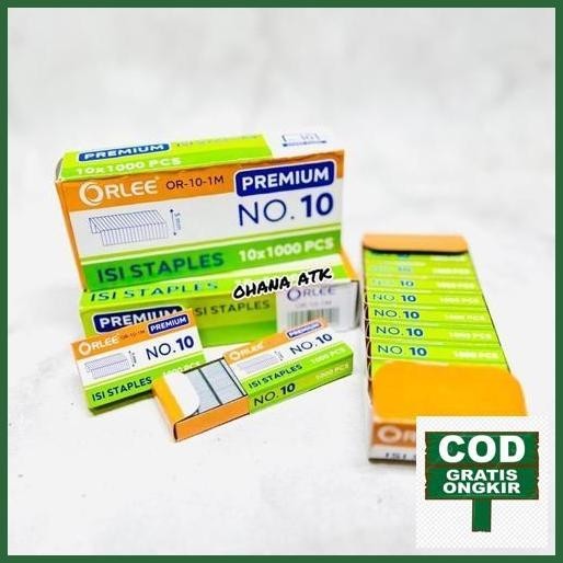 

Original [1Pak] Montana / Isi Stapler / Orlee Premium Refill Stapler Montana Eds -On No. 10 / 10 Box Jaminan Mutu