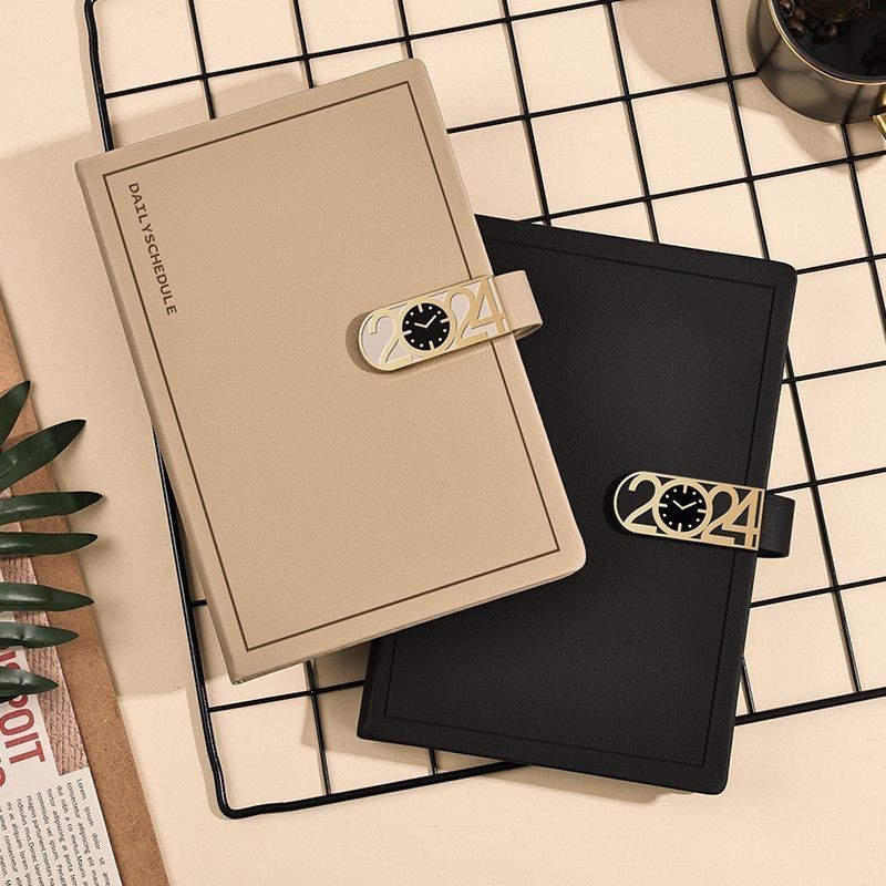 

2024Year Schedule Book Notepad Thickened Notebook Business Office Work Conference Notebook