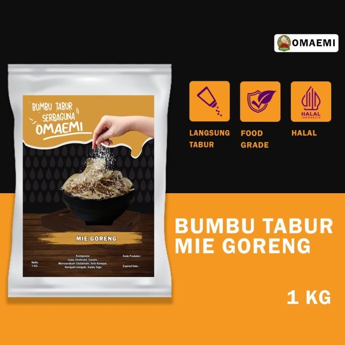 

Ready BUMBU TABUR MIE GORENG HALAL KUALITAS TERJAMIN 1 KG