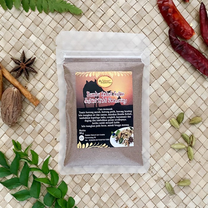 

Ready Bumbu Kebuli Instan 250 G / Instant Kabli Seasoning 250 G