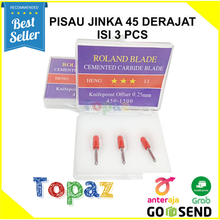 

Mata Pisau Mesin Cutting Jinka // Roland Blade 45 Derajat
