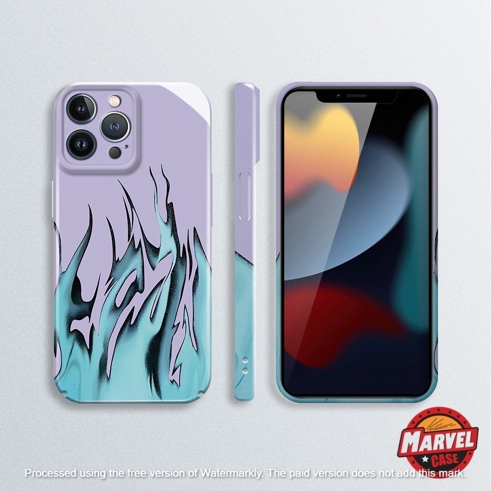 Casing iPhone Hardcase  CASE iPhone 7 8 Plus X XS MAX XR 11 12 13 14 PRO MAX PLUS Flame Api