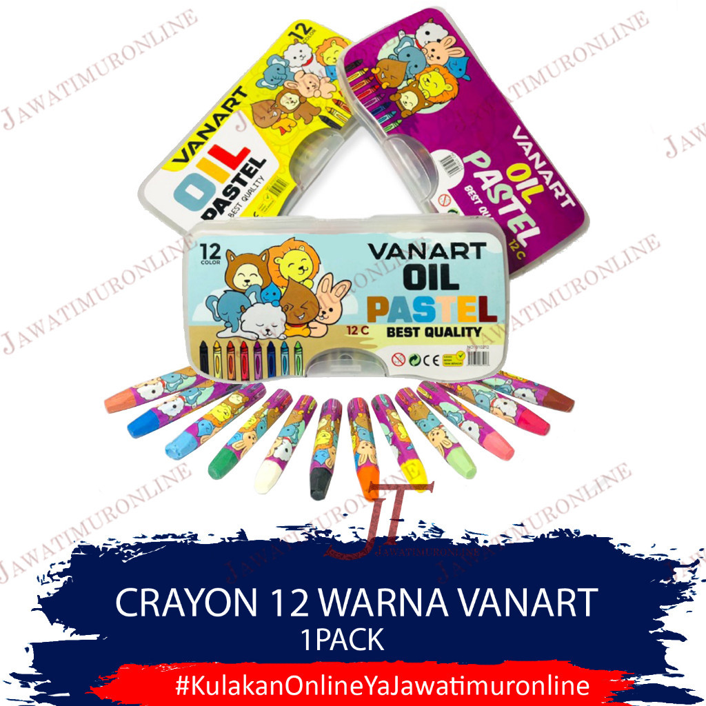 

Crayon VanArt Oil Pastel 12 Colors Krayon 12 Warna Karakter