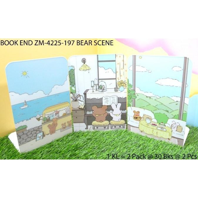 

penahan buku atau stand book motif lovely bear isi 2 pc