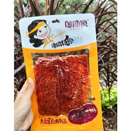 

[Halal](100Gr)Termurah Wulama Latiao Vegetarian Dou Juan/Cemilan Snack Cina/ Latiao/La Tiao/Wulama Strip Kembang Tahu