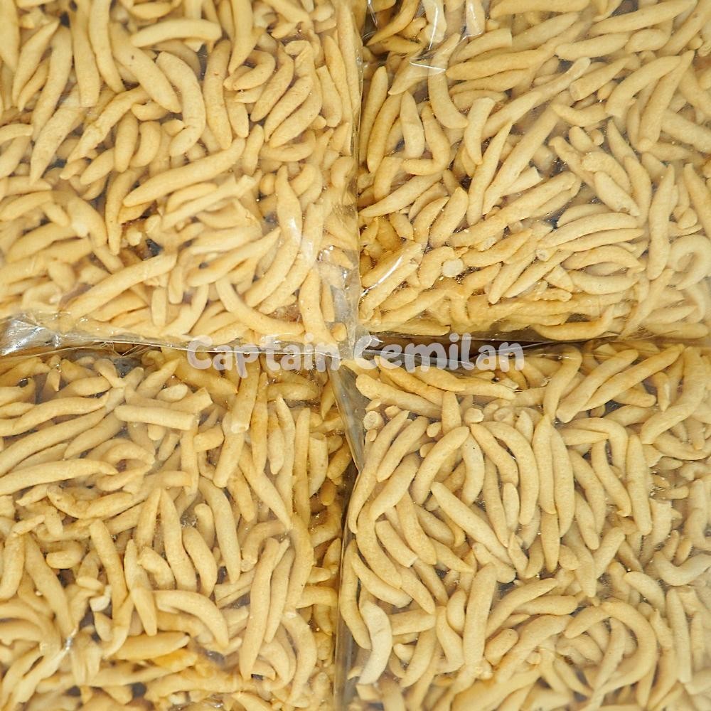 

Telor Gabus Keju Asin Renyah Stik Keju 500Gram Captain Cemilan