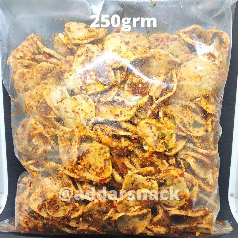 

Keripik Basreng Bumbu Basah Daun Jeruk Halal Netto 250Grm