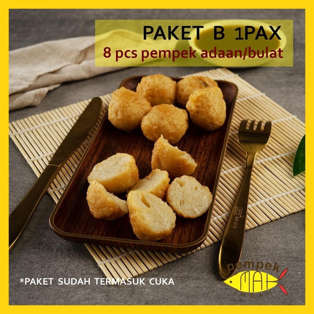 

Pempek Emak Indah - Pempek Mpenak Palembang Asli Ikan Tenggiri - Paket 1 Pax Kapal Selam Dan Campur