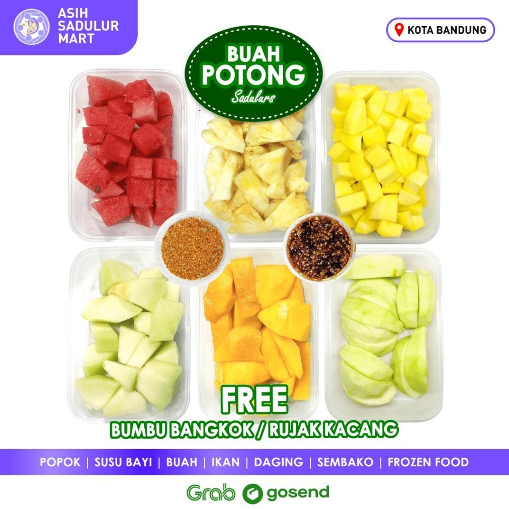

Aneka Buah Potong +- 300Gr Dan Rujak Bandung Promo (Mangga, Buah Naga, Nanas, Pepaya, Semangka, Melon, Apel, Pear, Bengkuang, Jambu Kristal) | Asih Sadulur Mart