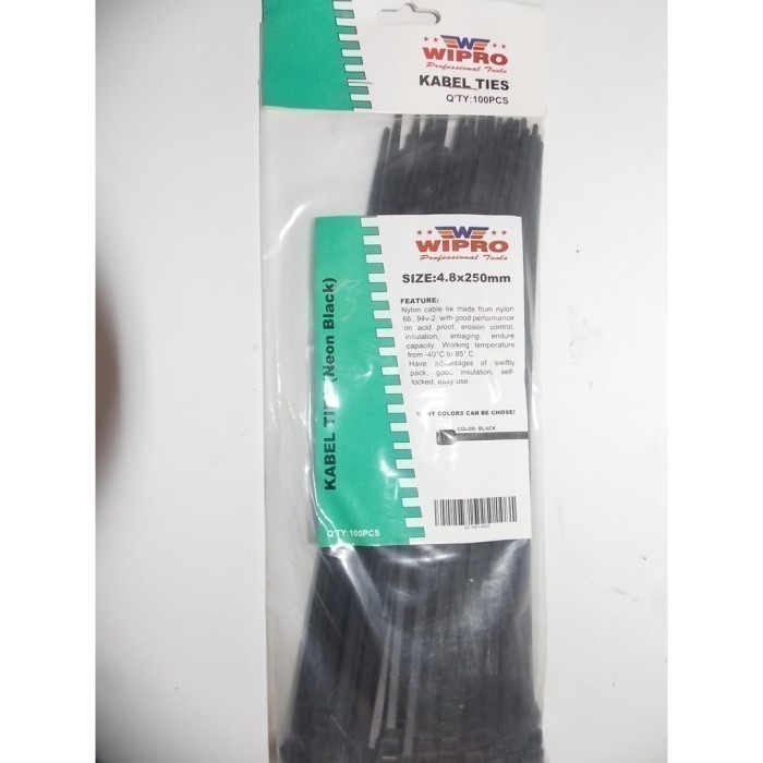 

Fauma WIPRO Cable Tie Kabel Ties Tis 4.8 x 400 mm 4.8x400mm WARNA