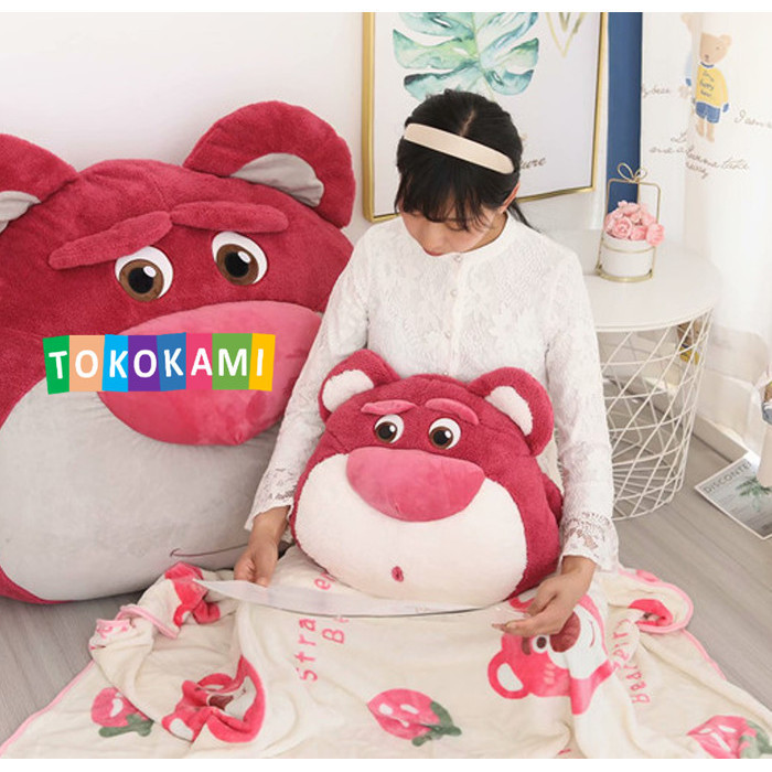 Balmut Lucu Bonmut Boneka Bantal Selimut Lotso Huggin Bear Toy Story