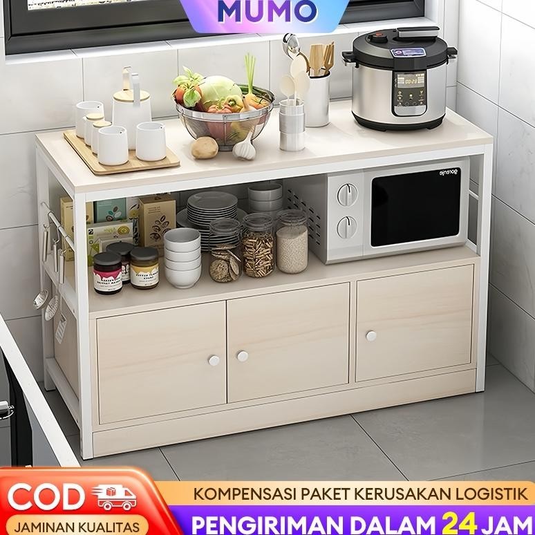 Rak Dapur Microwave Rak Bumbu Rak Dapur Susun Minimalis Rak Oven Microwave Dengan Kabinet