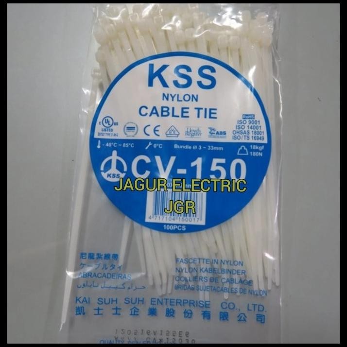 

BEST DEAL CABLE TIES CV-150 KSS PUTIH ORIGINAL