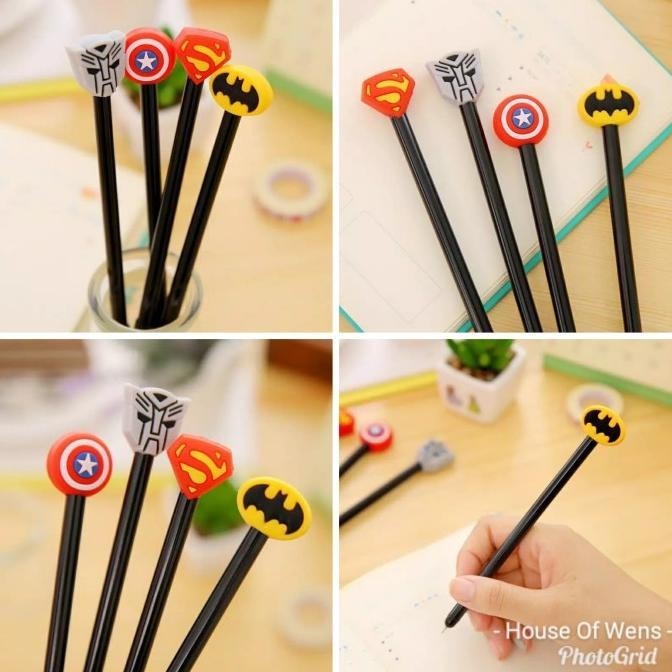 

Terlaris Pen Gel Logo Super Heroes - Pulpen Gel Stok Terbatas