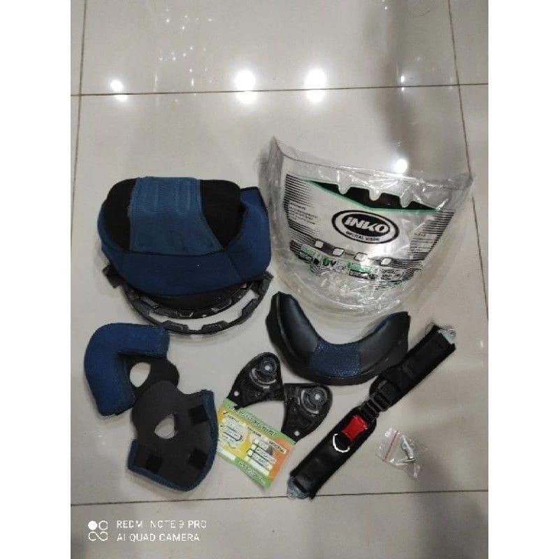 Paket lengkap busa ink Centro fullset + busa pipi + busa kepala + busa leher + tali helm + kaca ink 