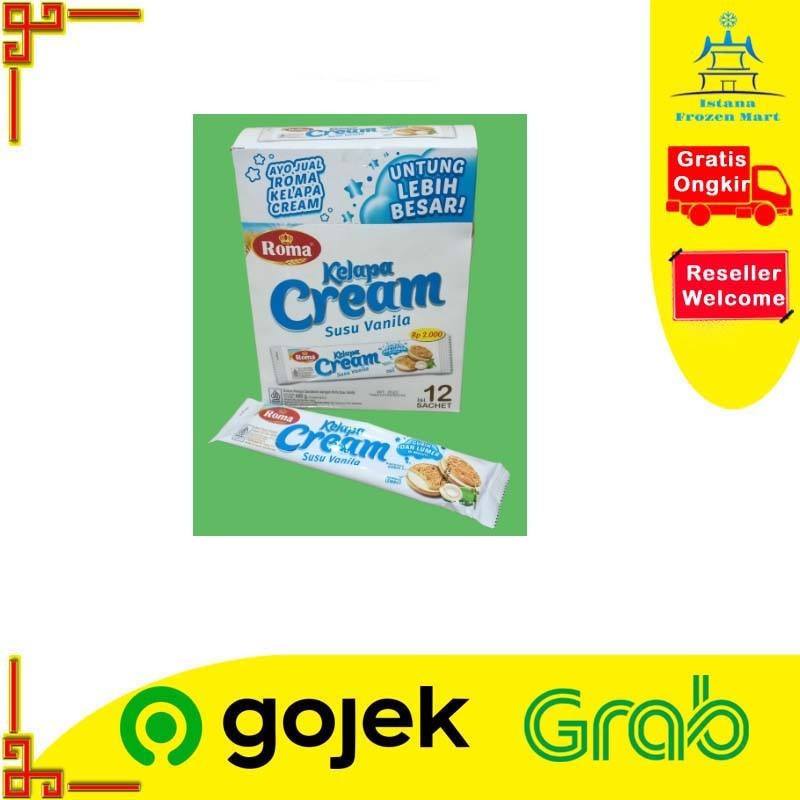 

Biskuit Kelapa Cream Susu Vanila 40 Gram - ROMA