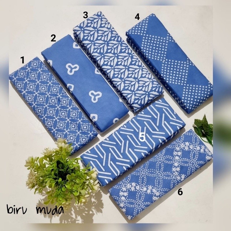 KAIN BATIK CAP GARUTAN BIRU