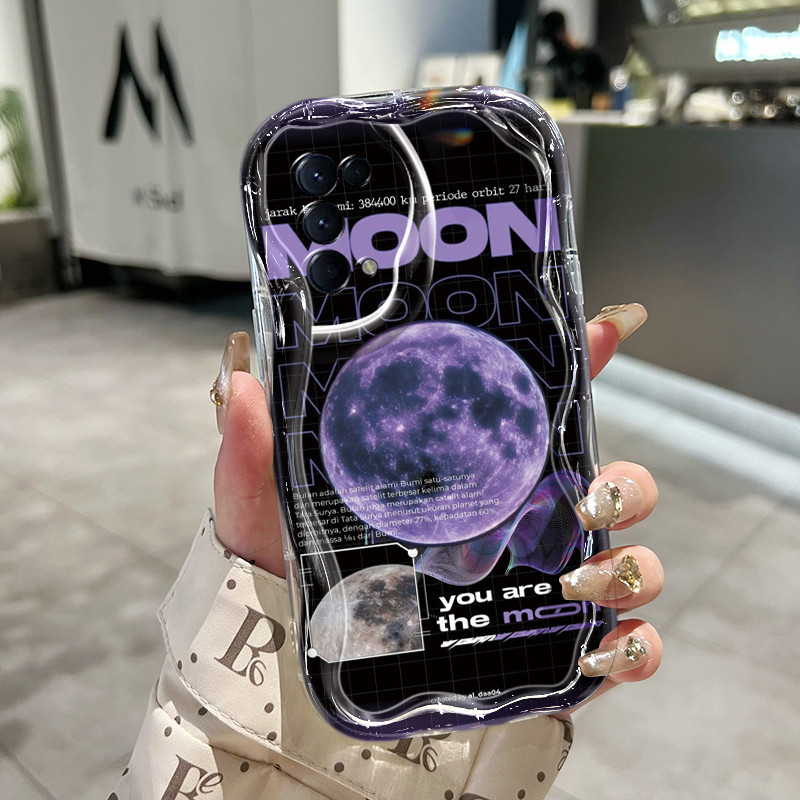 Casing Hp OPPO Reno 5 4G Reno 5 5G Reno 5K 5G Case Casing sarung HP ponsel pola bulan Kesing pelindu