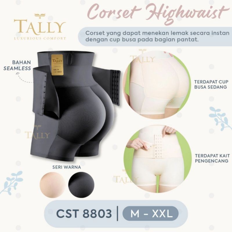 Tally Celana Busa Korset Hip Up Celana Pengangkat Bokong Dan Pengecil Perut art.8803