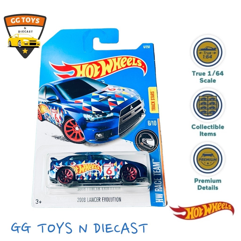 Hotwheels Hot Wheels HW Reguler Tampo Hotwheels 2008 Lancer Evolution