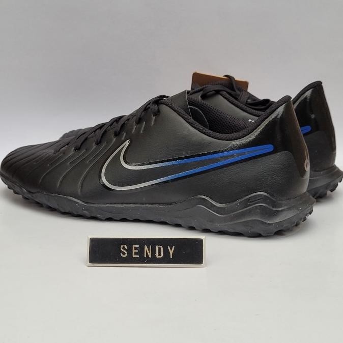 NIKE TIEMPO LEGEND 10 CLUB TF DV4345-040 ORIGINAL SEPATU FUTSAL 100% ORI BLACK CHROME HYPER ROYAL WA