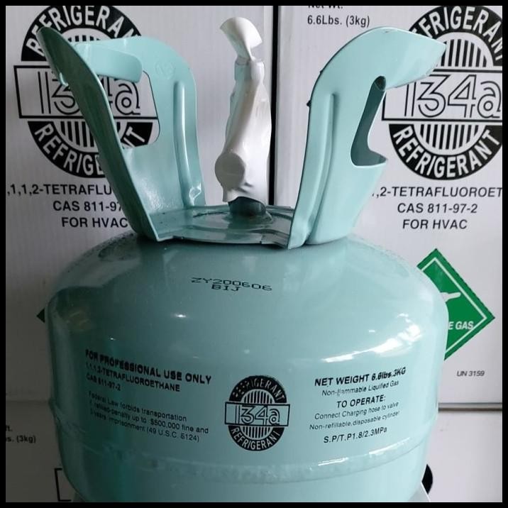 TERBARU FREON R134A 3KG TABUNG MINI , UNTUK KULKAS / MOBIL