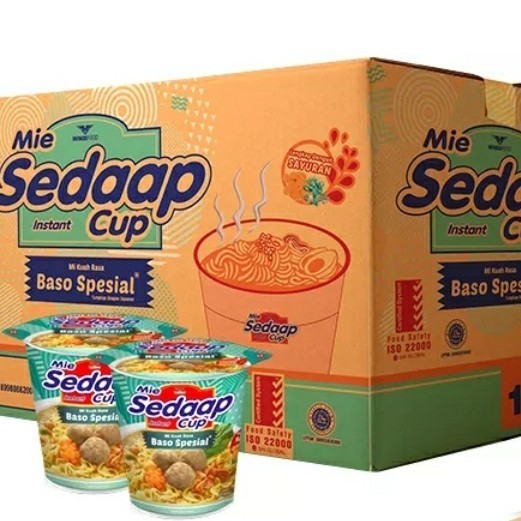 

E Sedaap Sedap Cup Rasa Baso Special 1 Dus Isi 12