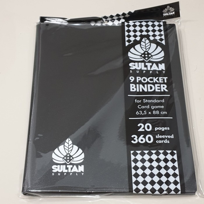 

Sultan Supply Card 9 Pocket Premium Sideload Binder - Black (20 Pages)