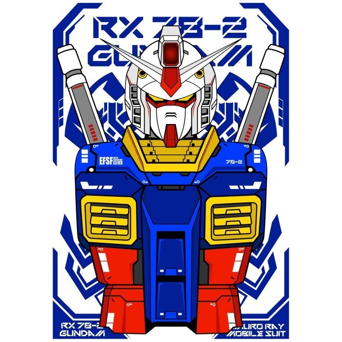 

sticker gundam 3d collections gundam rx 78 a4 zenyang22