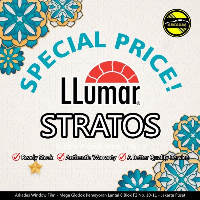 SPECIAL - Kaca Film Llumar Stratos Series Premium Window Film