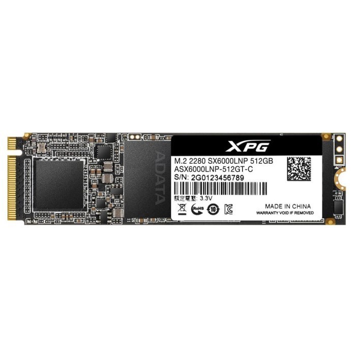 ADATA XPG SX6000LNP LITE PCIE GEN3X4 M.2 2280 SSD - 512GB ORIGINAL BEST QUALITY