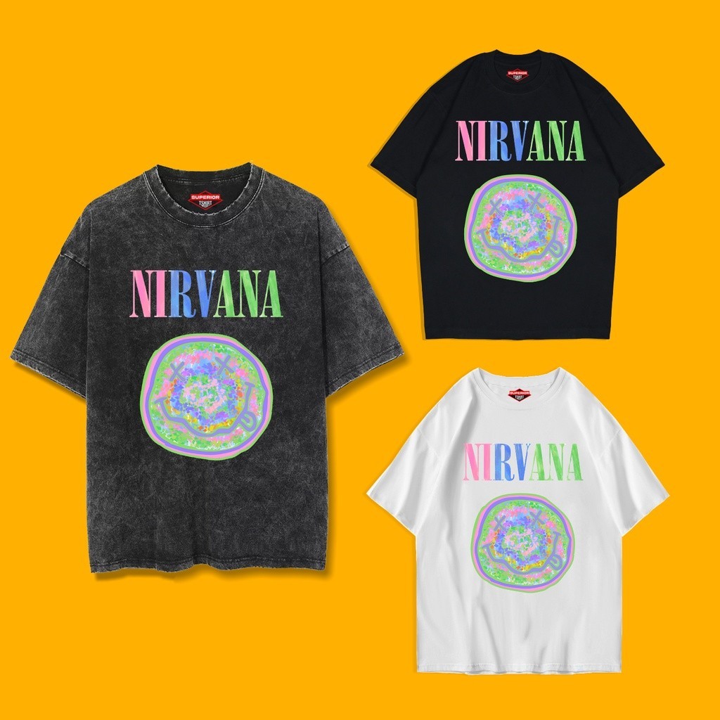 KAOS NIRVANA WASH OVERSIZE / KAOS WASH SLIMFIT / KAOS OVERSIZE / KAOS SLIMFIT /KAOS LUCU /ACID WASH 