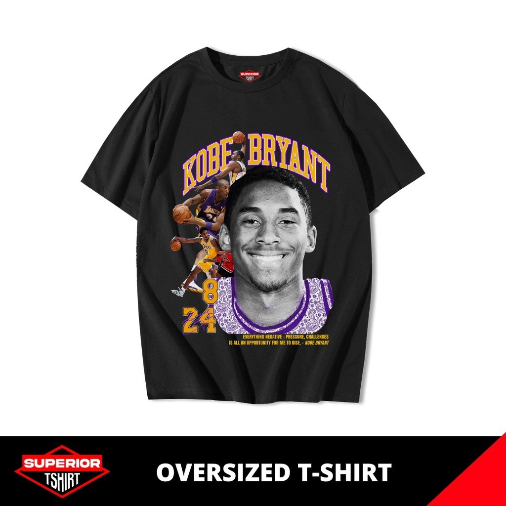 KAOS KOBE BRYANT OVERSIZE / OVERSIZED TSHIRT / KAOS BAND / KAOS MUSIK / OV-KOBE3