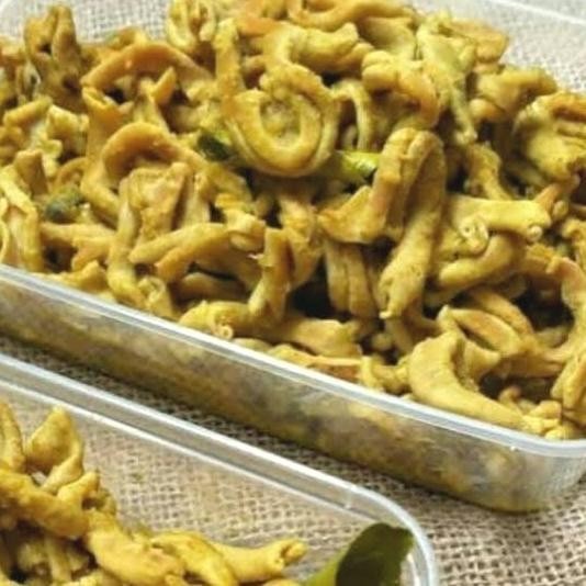 

usus ayam ungkep bumbu kuning per 250gr siap goreng