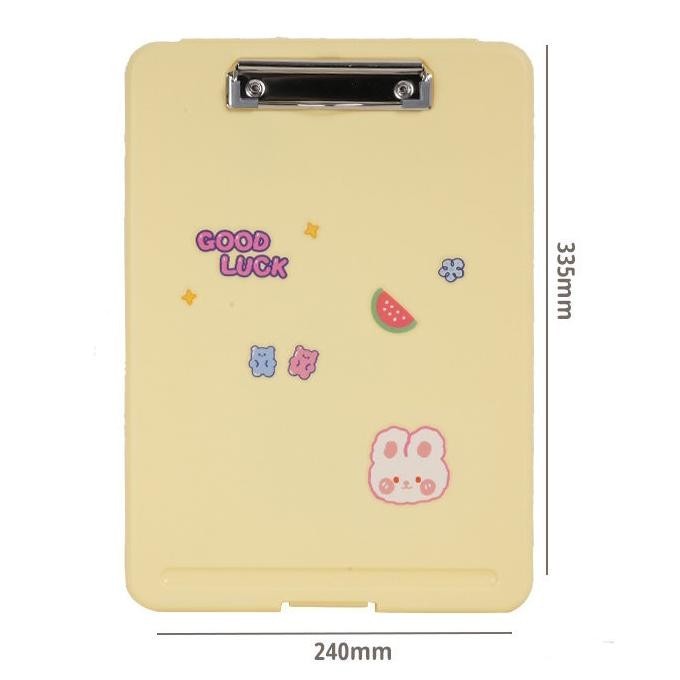 

SPECIAL [LOGU] Papan ujian A4 2 in 1 organizer, Papan jalan klip kertas ujian 2 in 1 al-116