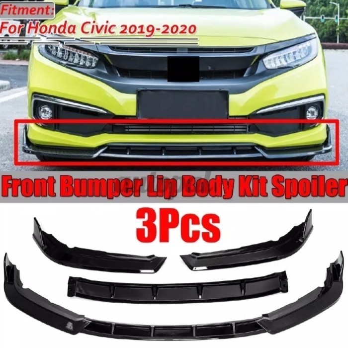 FRONT LIPS BUMPER CIVIC TURBO SEDAN 2019-2020 SEDAN