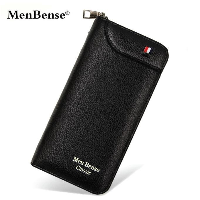 Dompet Panjang Kulit Pria Wanita Dompet Tebal Menbense 8820 Original