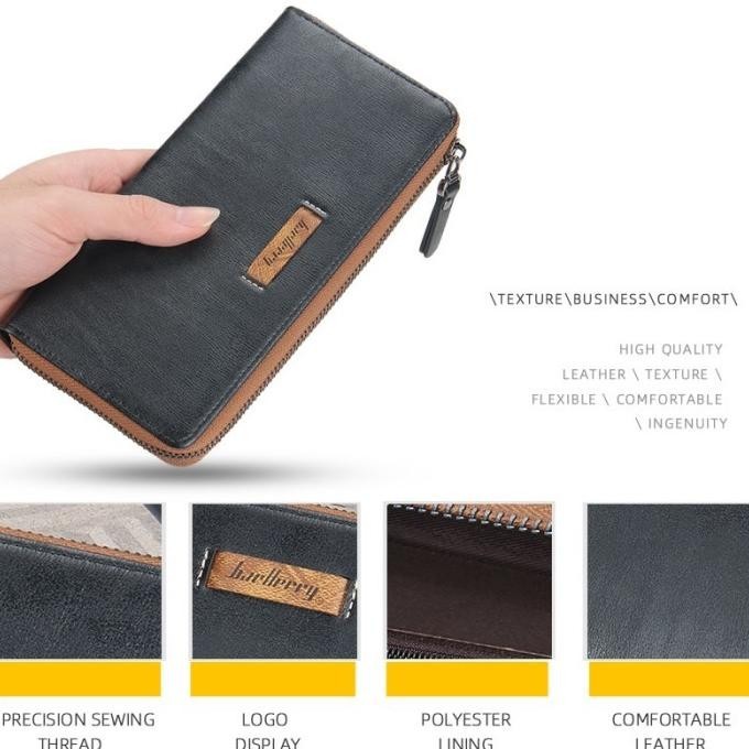 Terbaik Dompet Panjang Pria Wanita Dompet Kulit Baellerry S1525 Berkualitas