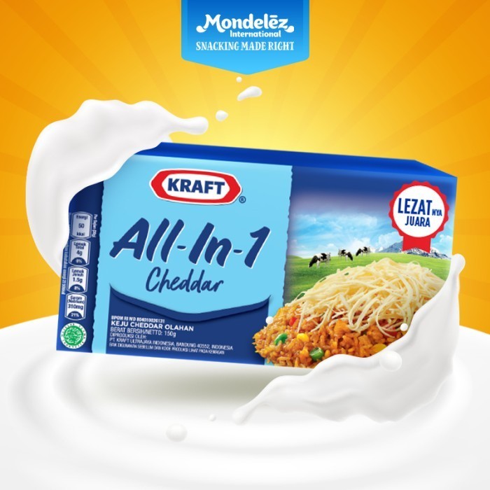 

KRAFT KEJU ALL-IN-1 CHEDDAR CHEESE 150G - 3 PACK