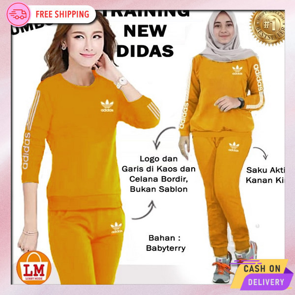 Pakaian Setelan Aerobik Oneset Bj Olga Bju Senam Set Sport Stelan Training Satu Setel Wanits Bsju Ce