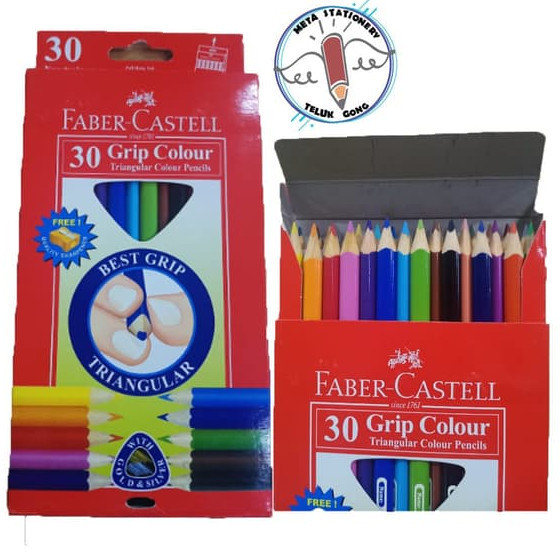 

Sil Warna Faber Castell Segitiga Junior Grip 30 Warna