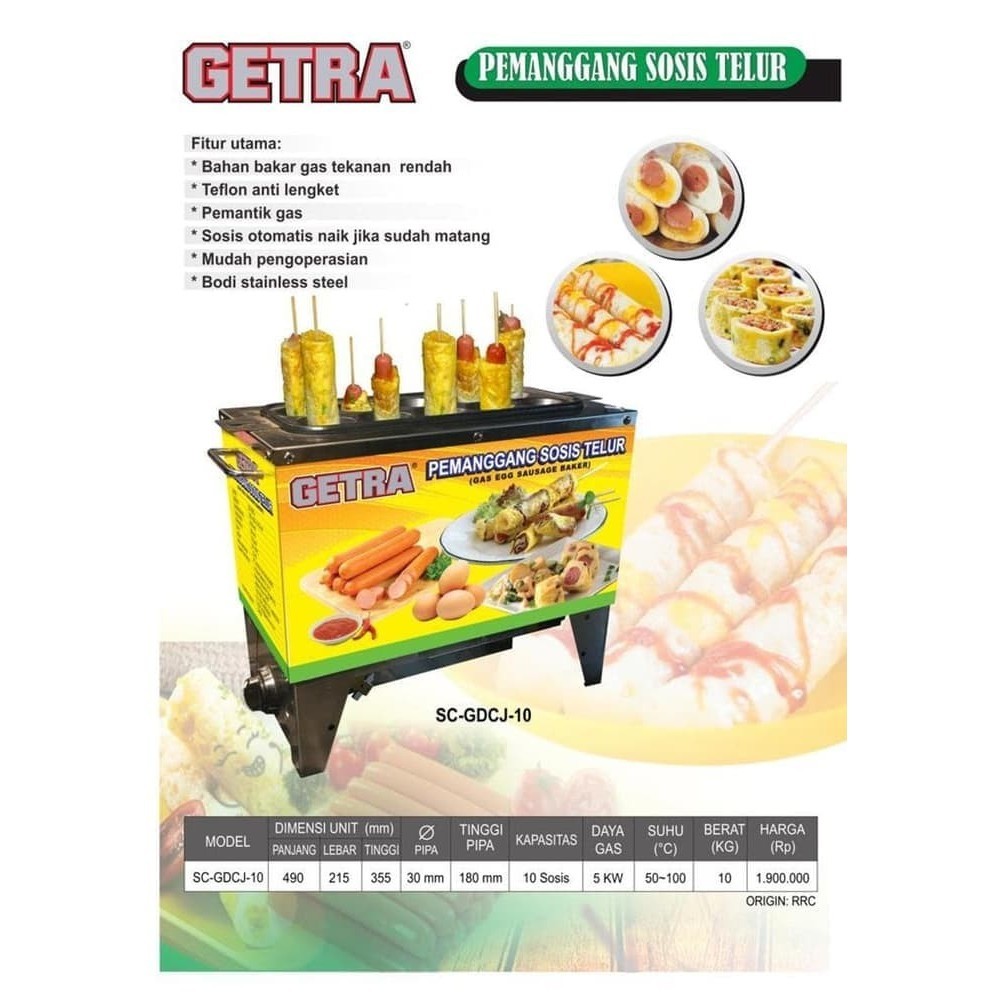 Terbaru Alat Bisnis Pemanggang Sostel Sosis Telur 10 Lubang Berdiri Scgdcj Promo Terlaris