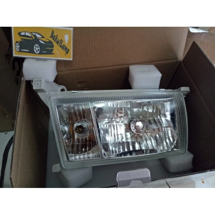 HEADLAMP KIJANG KAPSUL 1997-2000 CRYSTAL KACA TEBAL