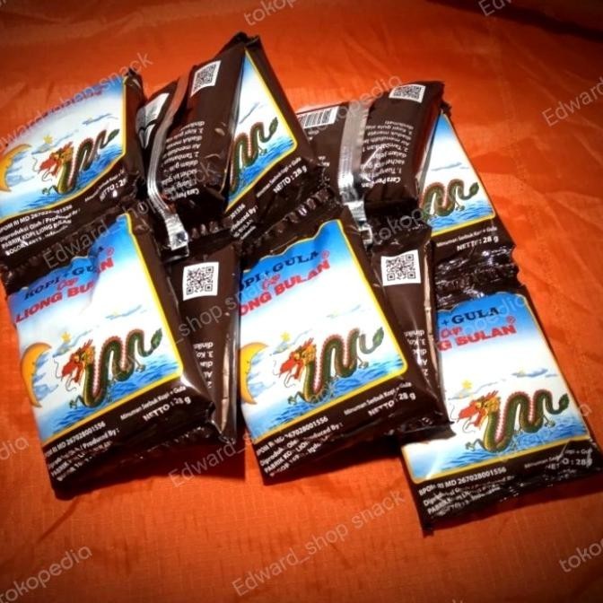 

Kopi bubuk Liong Bulan plus gula 1 Renceng (Isi 10 Sachet)/Kopi Liong