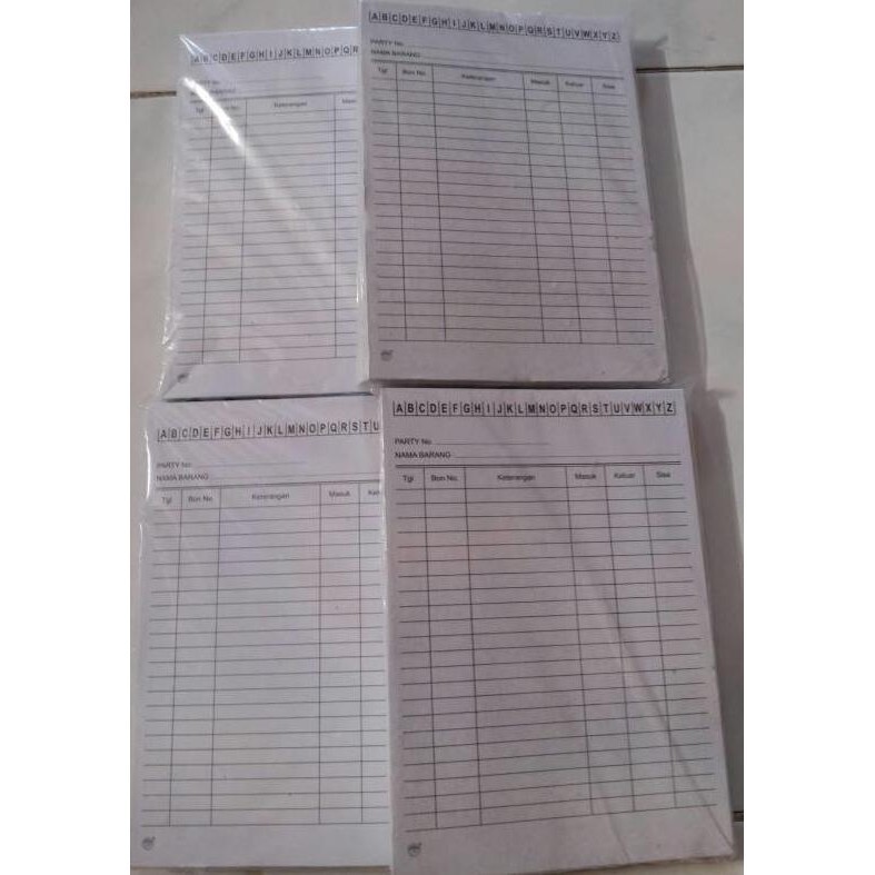 

[(Gosend Bisa) | #Bisa Faktur#-| |#Termasuk Pajak} Kartu Stok Persediaan Putih Kecil Stock Card Peralatan Kantor Eka10