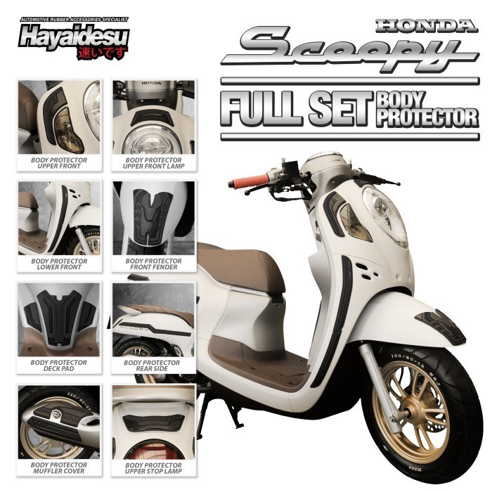 HAYAIDESU BODY PROTECTOR NEW SCOOPY 2021 FULL SET COVER MURAH